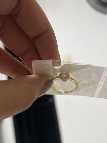 Anillo corazón blanco