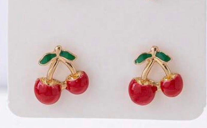 Aretes cerezas