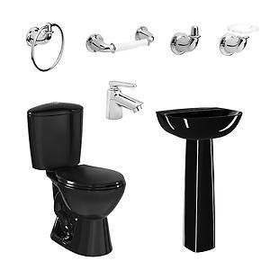 COMBO LAGUNA CON PEDESTAL NEGRO