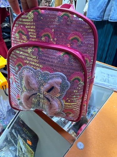 MOCHILA ROSADO MARIPOSA PEQUEÑA