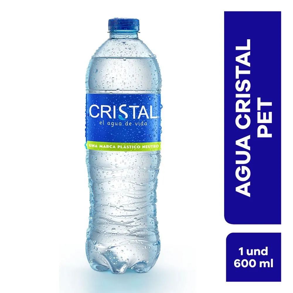 AGUA CRISTAL SIN GAS X 600 ML