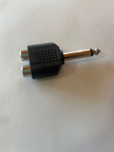 Adaptador 2 RCA hembra a Plug 6,3 MONO