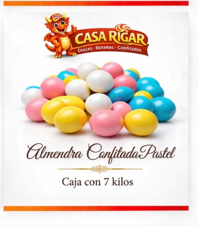 Almendra confitada pastel