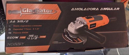 Amoladora gladiator 650w 115mm