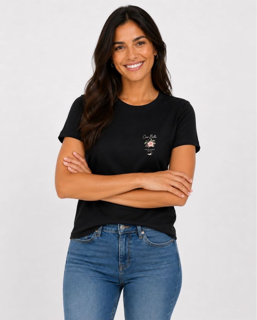 Tshirt Talla L Hollister “Ciao Bella”