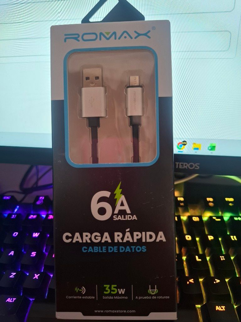 CABLE ROMAX CABKE DE DATOS  CARHA RAPIDA V8