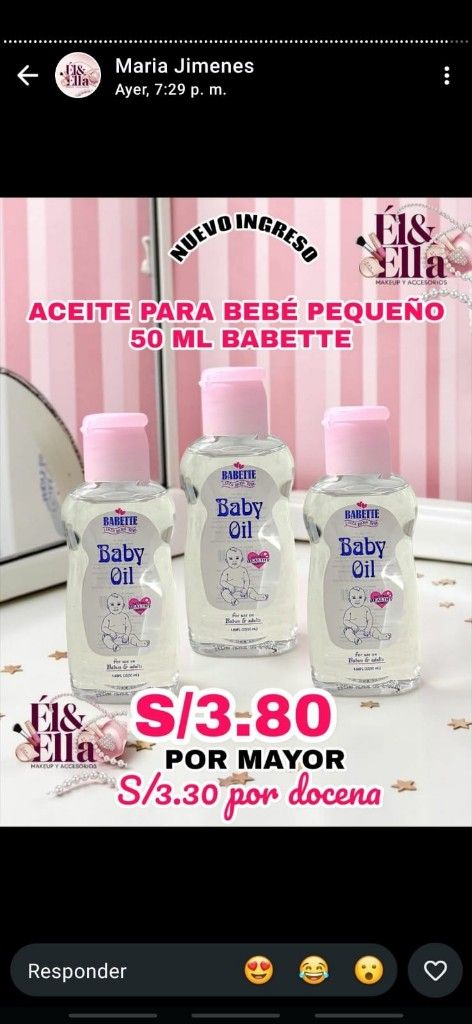 Aceite para Bebe 50 Ml babette