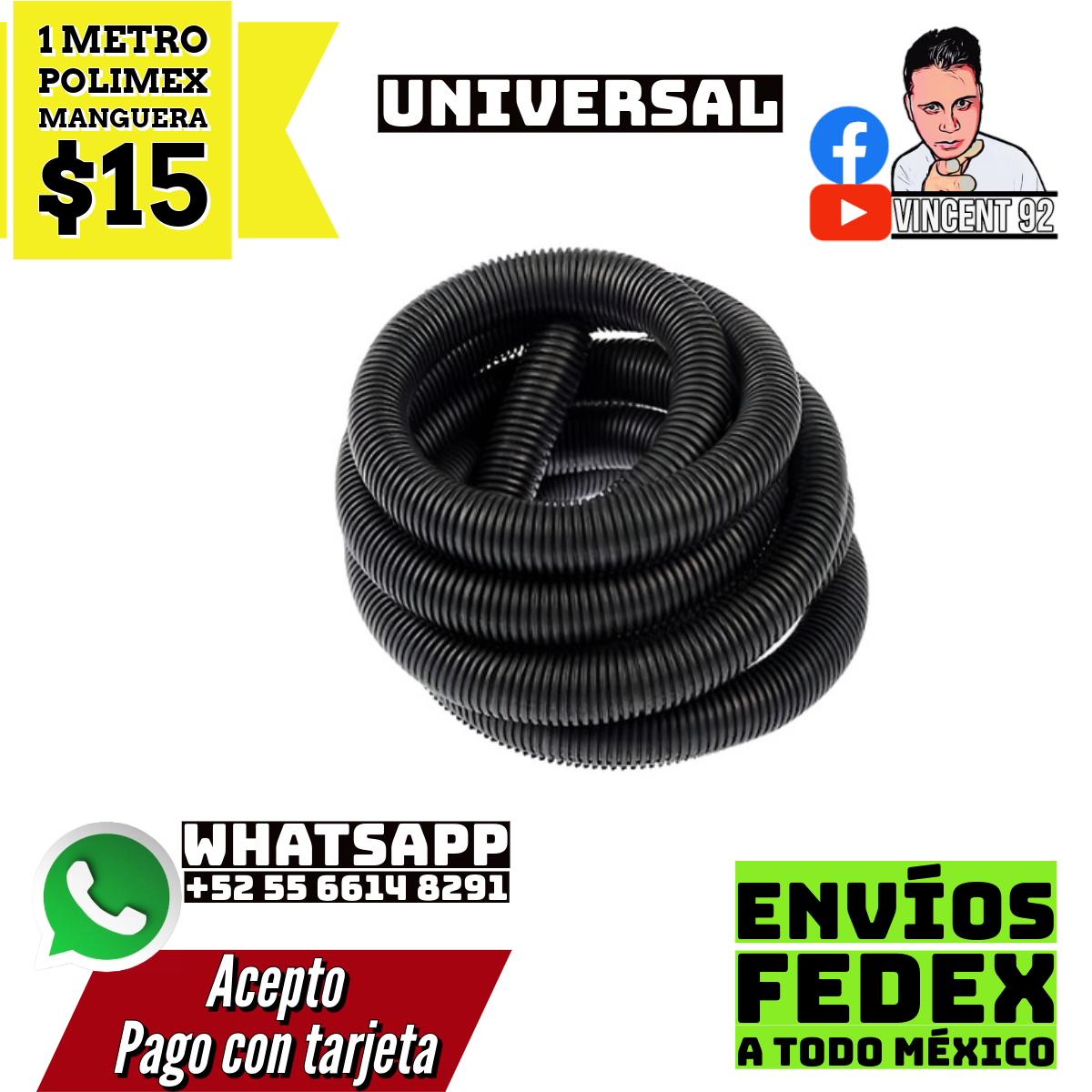 1 METRO DE POLIMEX MANGUERA