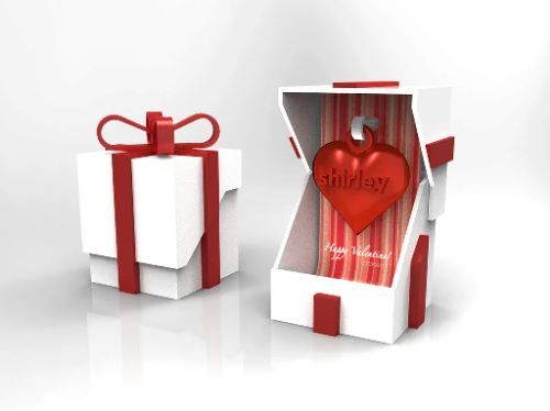 Cajita de Regalo de San Valentín con Corazón Personalizado