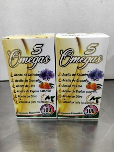 5 Omegas 100 tabletas