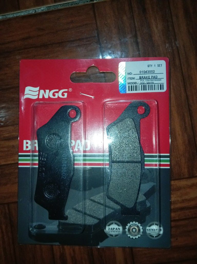 01043002-ENGG.  PASTILLAS PULSAR 135/ 150/ 160NS/ 180/ 200NS/ 220/ DISC 125/ 150/ YAMAHA FZ160