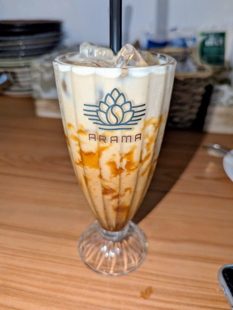 Café caramel latte Frio