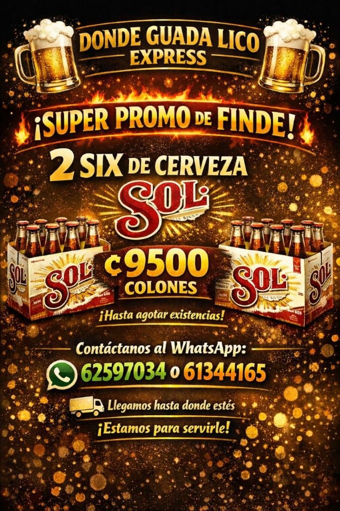 2 Six Pack Sol Vidrio (355 ml)