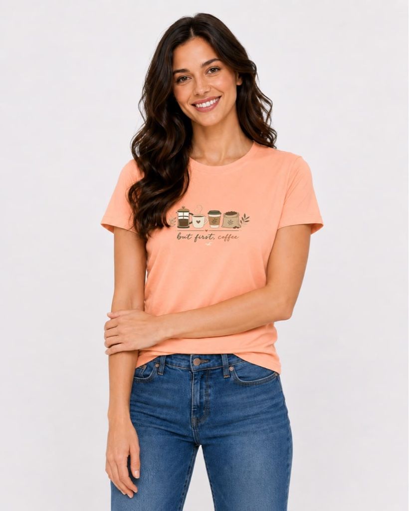 Tshirt Talla L Aeropostale “But First Coffe”