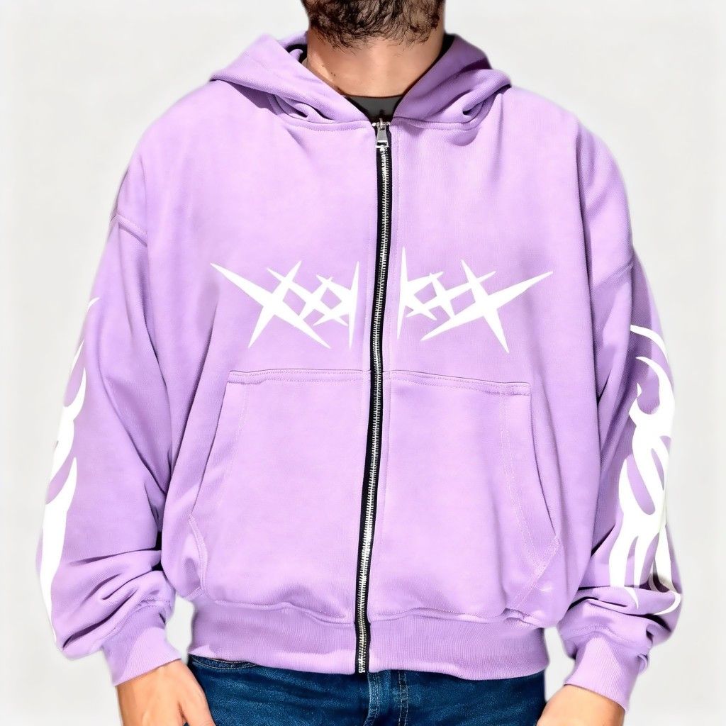 Buzo Boxy Fit Rebelion Morado