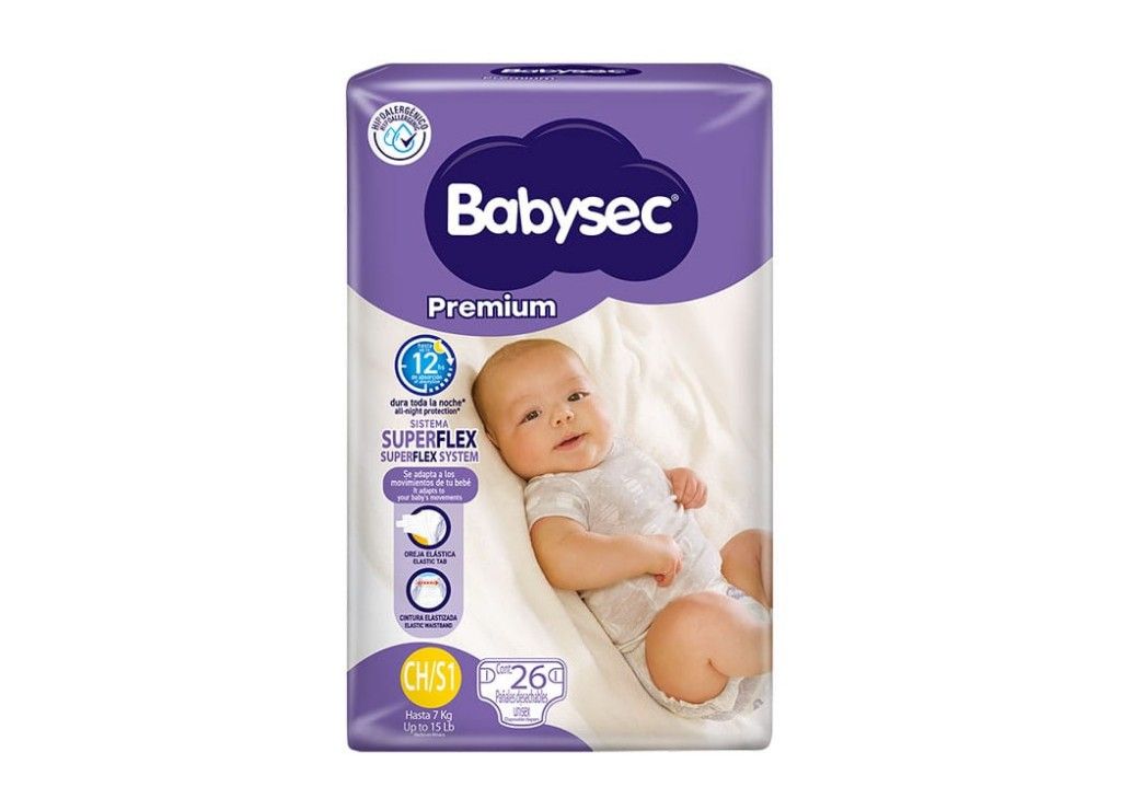 BabySec Premium Talla 1 (26 unidades)