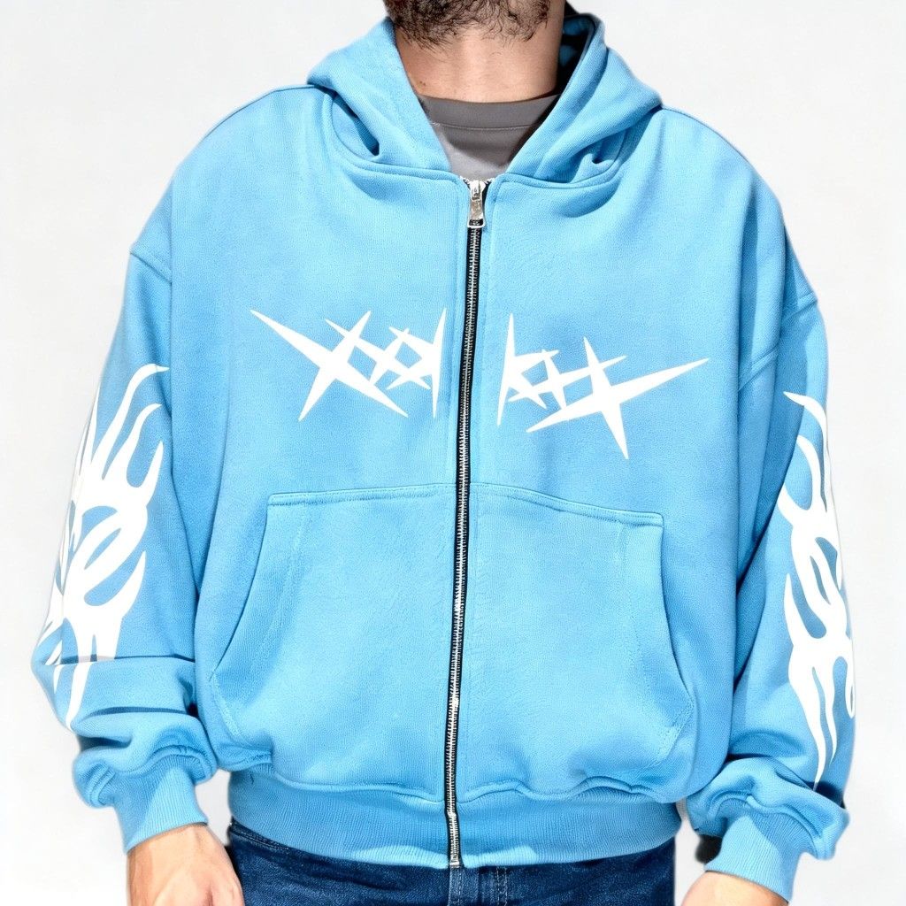 Buzo Boxy Fit Rebelion Azul