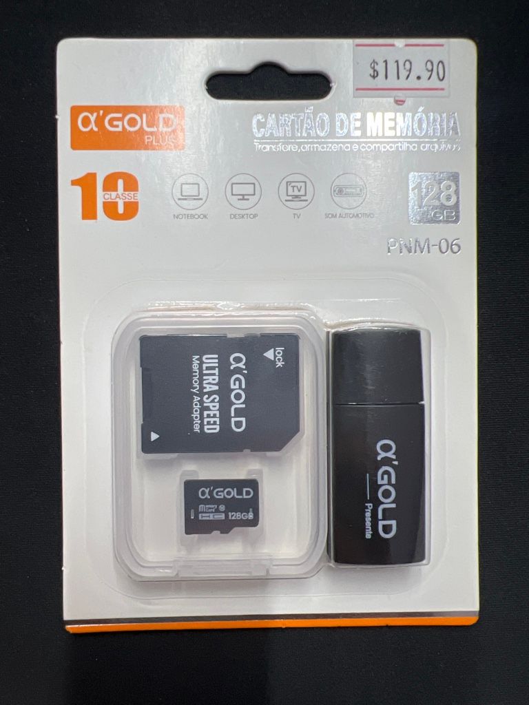 CARTÃO DE MEMÓRIA 128GB