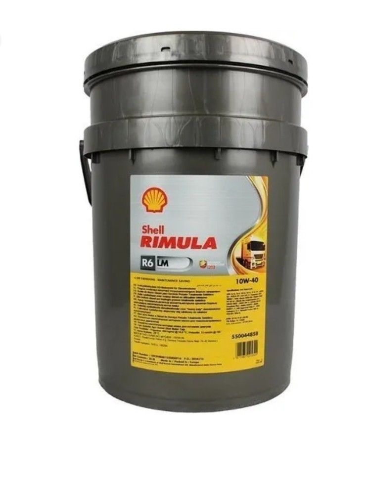 10W40b SHELL RIMULA R6 ACEITE DE MOTOR SINTÉTICO PARA EURO 5,6,7 BALDE X 20 LITROS