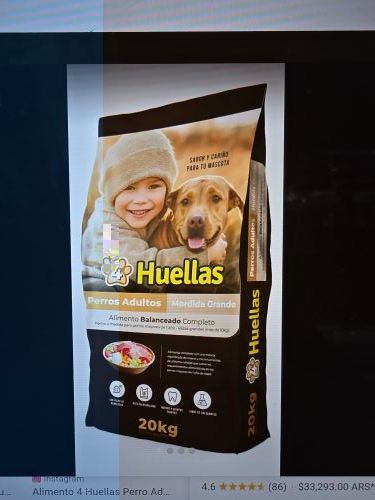 4 huellas adulto 20kg