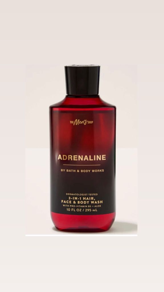 Adrenaline body wash