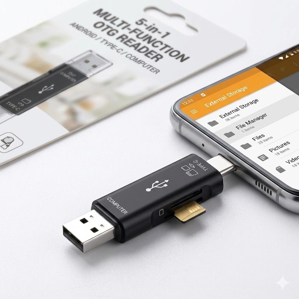 Adaptador de tarjeta de memoria, tipo c, USB a
