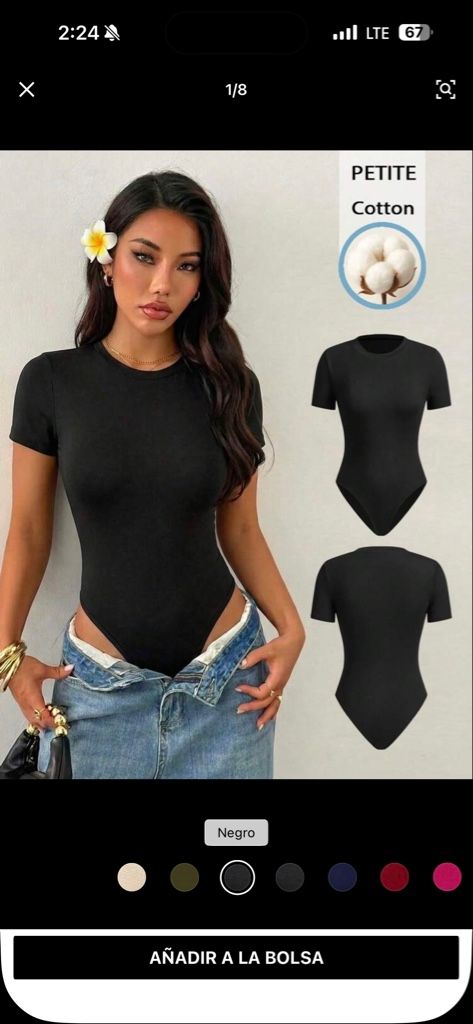 Body de manga corta