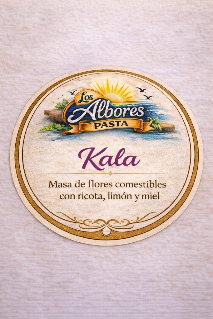 Kala. Flores comestibles + ricota + limón + miel