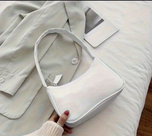 Bolso de mano, color blanco ✨