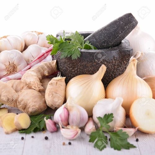 Ajo cebolla y perejil