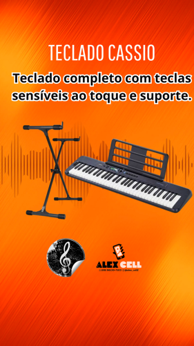 TECLADO MUSICAL CÁSSIO CST300