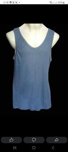 Caballero camiseta rib 30 unitalla gris azul..oscuro