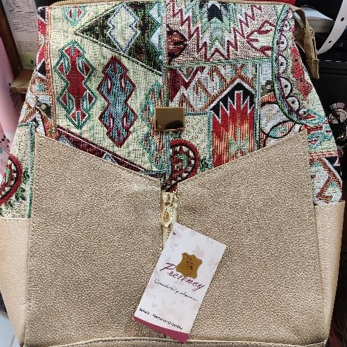 Morral de cuero dama