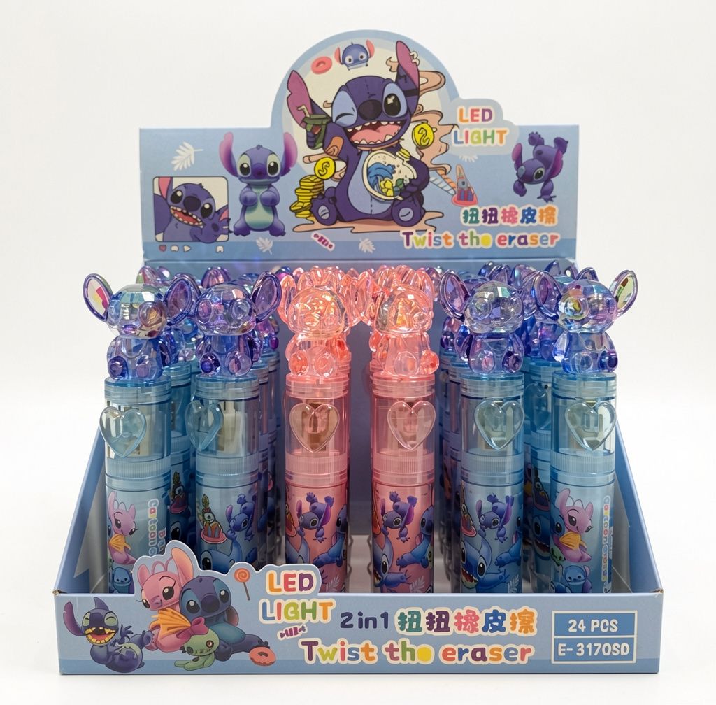 Goma con Luz de stich (Men: $25 May: $20 Caj: $18)