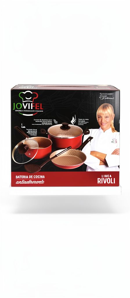BATERIA DE COCINA ANTIADHERENTE LINEA RIVOLI