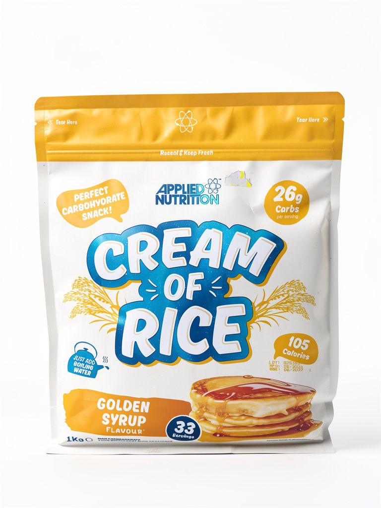 Applied Nutrition Cream of Rice Golden Syrup 1kg