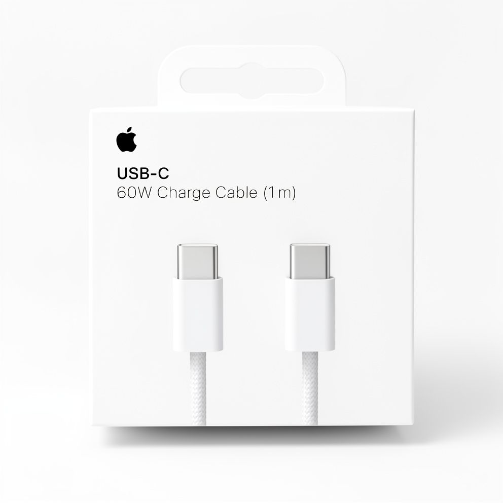 Apple USB-C cable 60W blanco mallado
