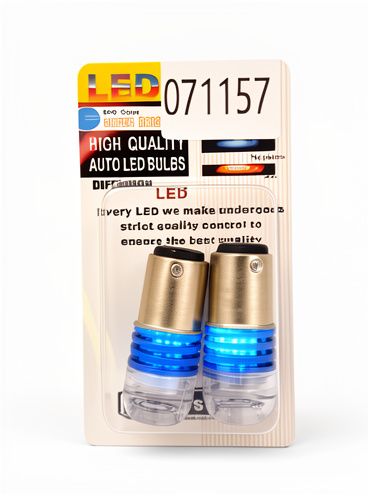 Bombilla 2 cont led con flasheo azul