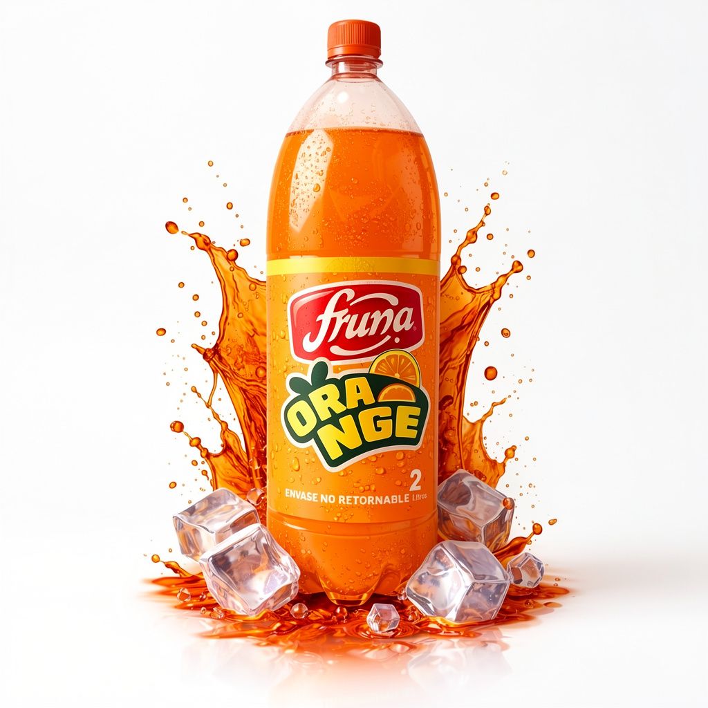 Bebidas fruna orange 2l