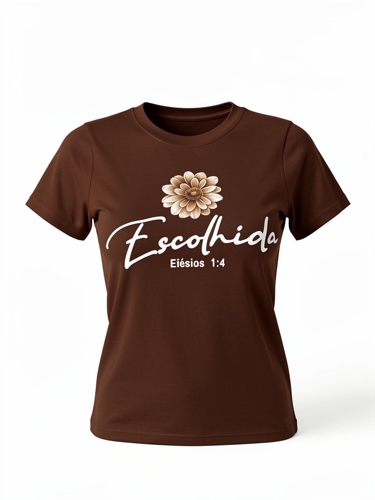 T-shirt marrom escolhida
