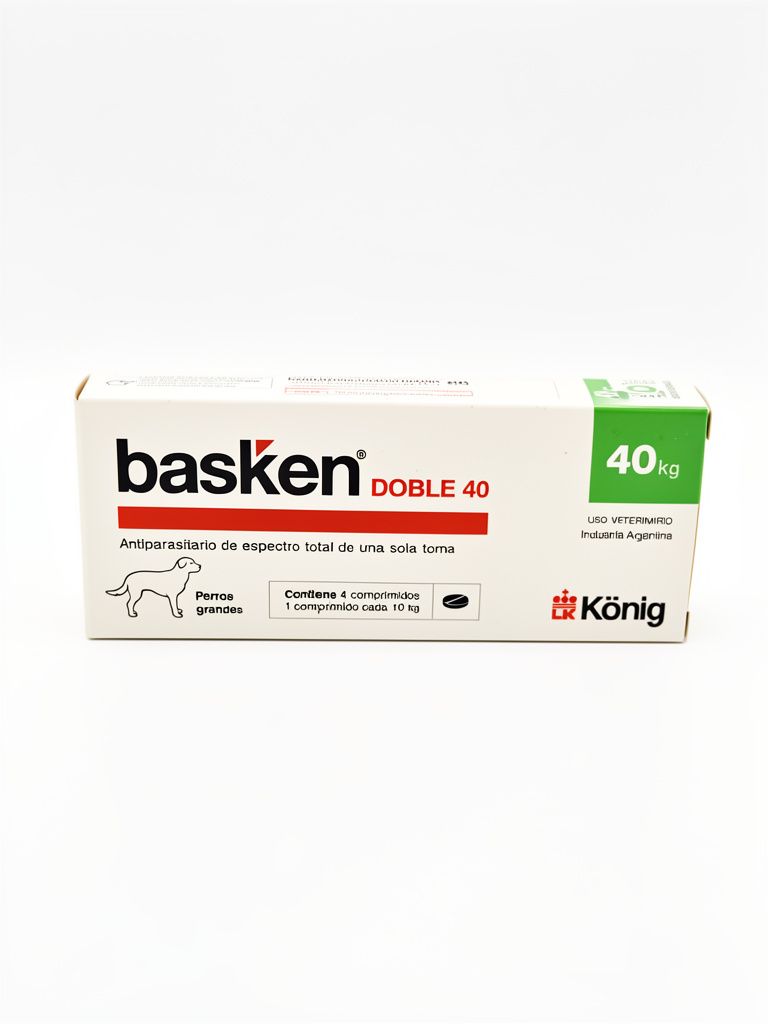 Antiparasitario en comprimido Basken Doble 40