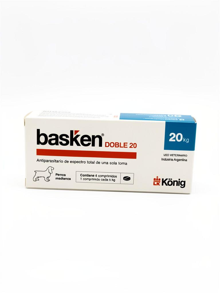 Antiparasitario en comprimido Basken Doble 20