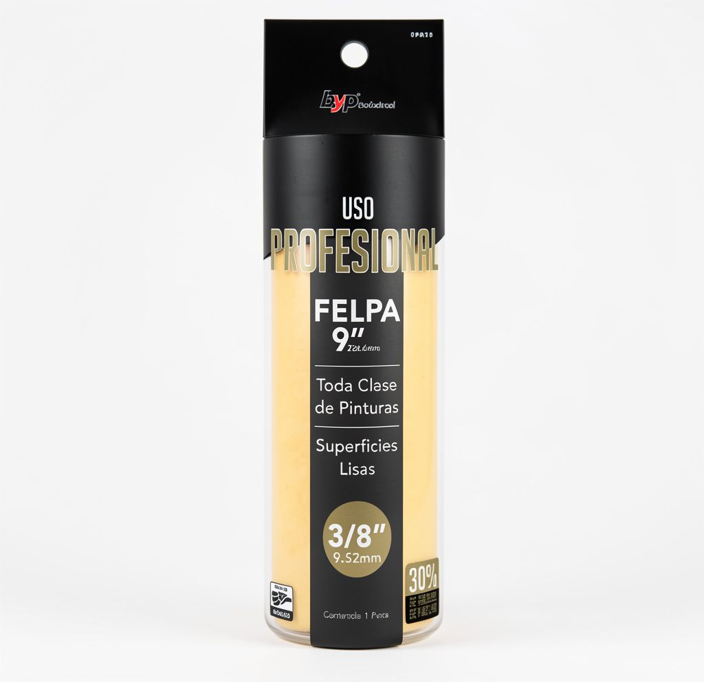 ByP Profesional felpa 9" 3/8 liso