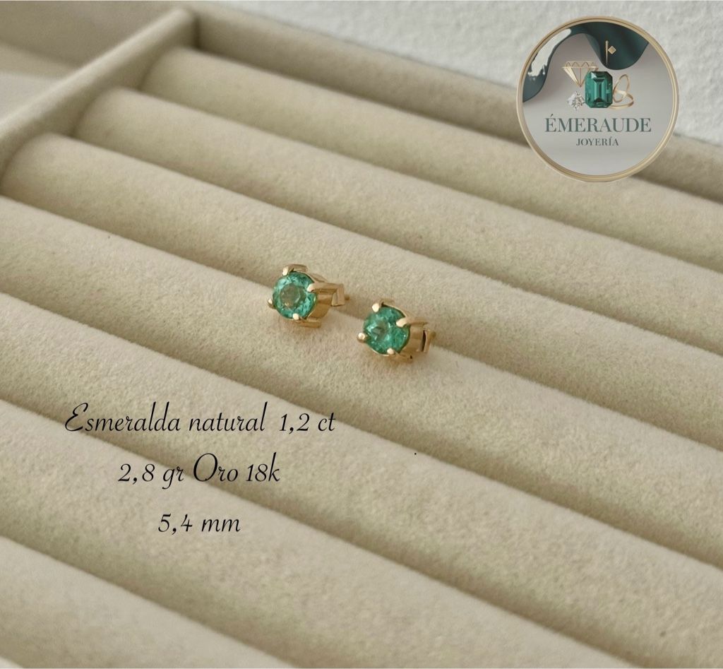 Topos Esmeralda talla redonda 5 mm