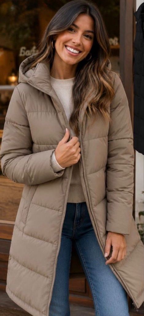 Campera larga de abrigo