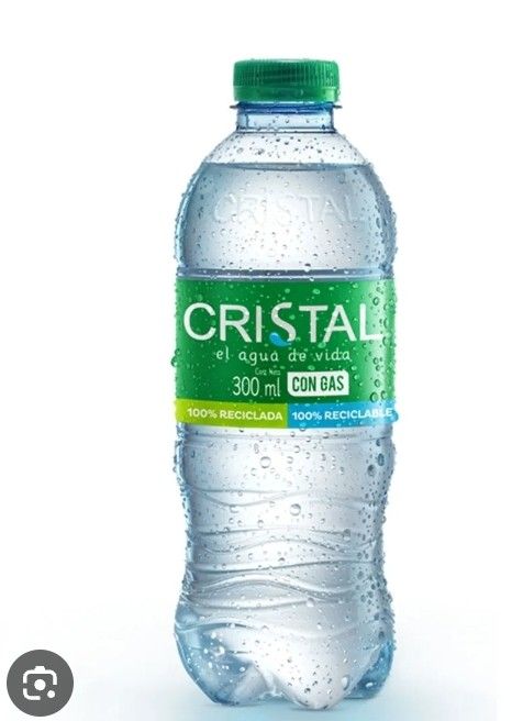 AGUA CRISTAL CON GAS 300 ML