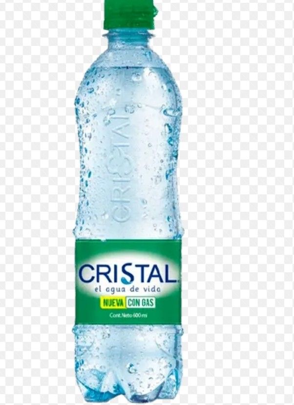 AGUA CRISTAL 600 ML CON GAS