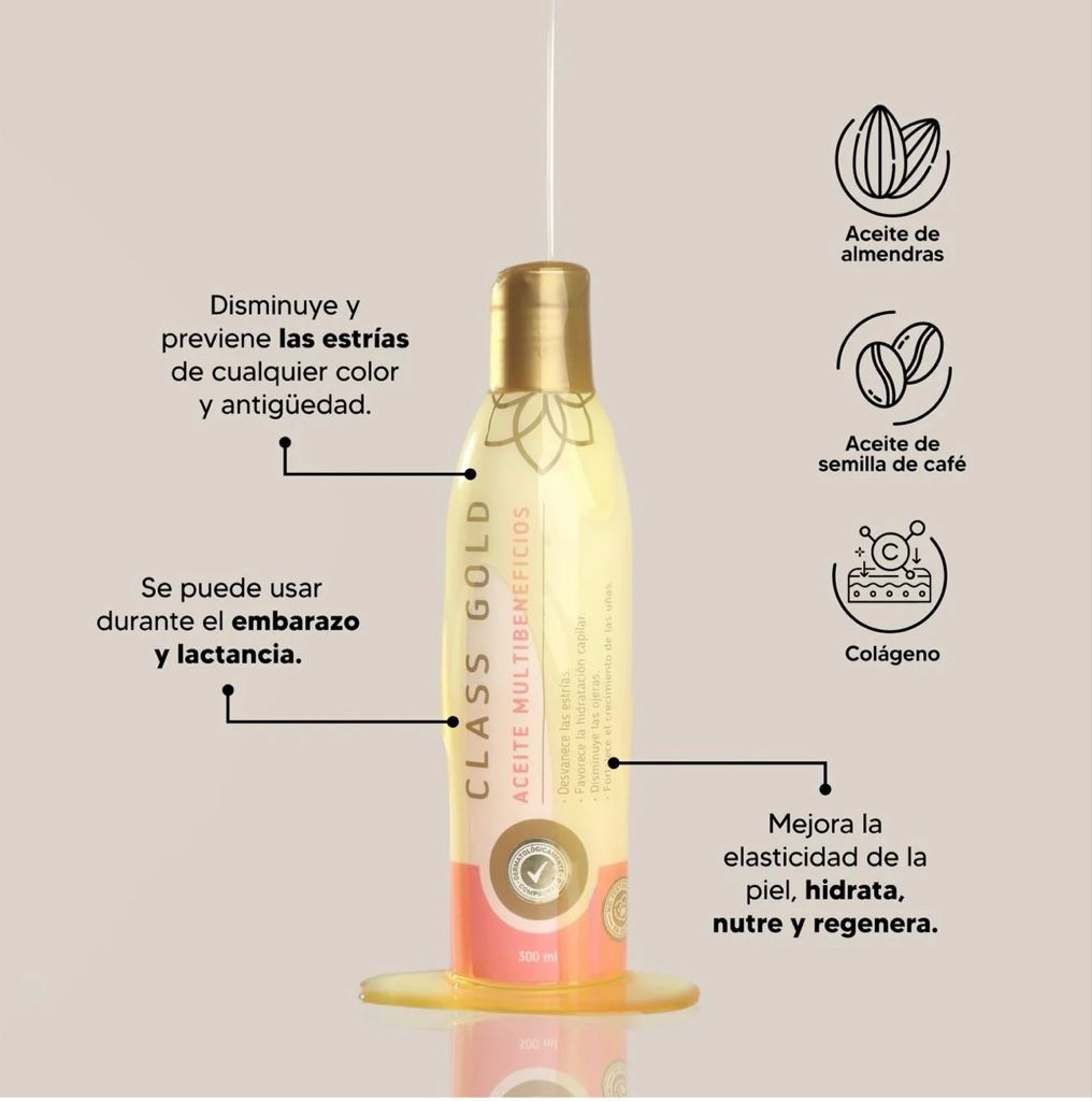 aceite multibeneficios 300ML class gold