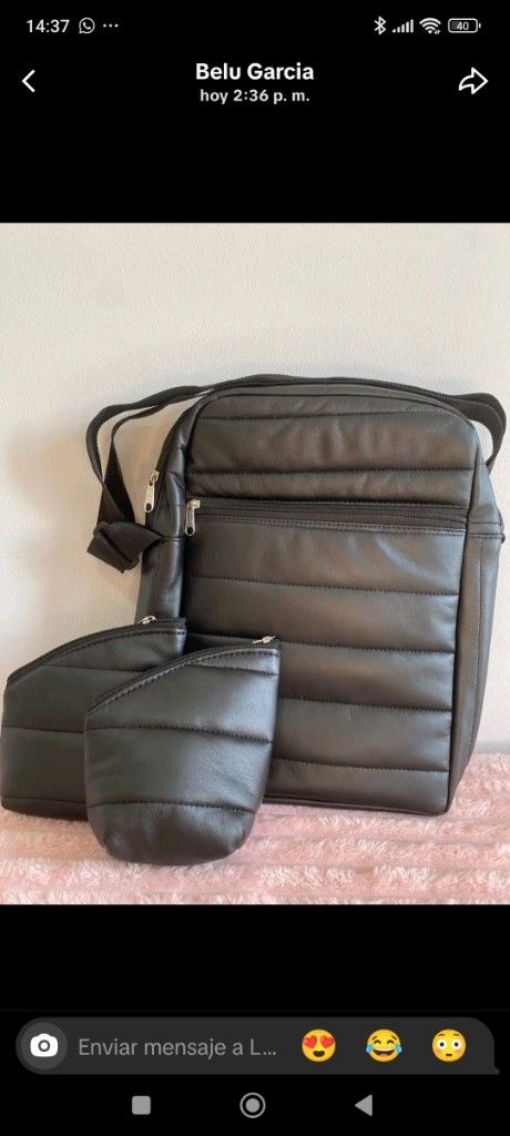 Bolso matero + yerbera y azucarera