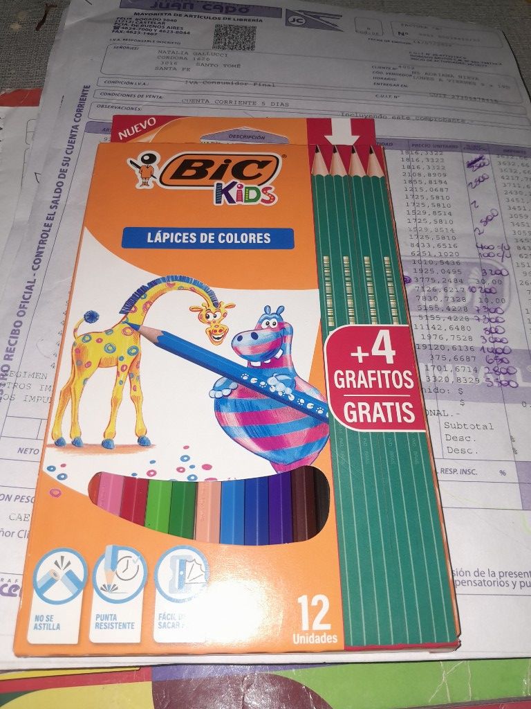 Colores + 4 lapices
